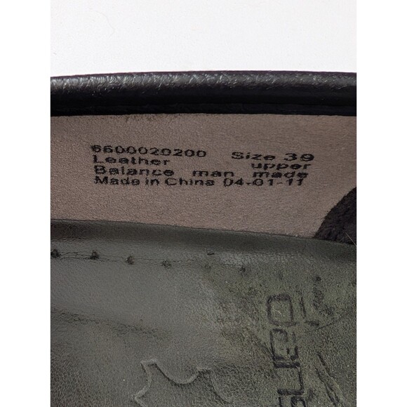 Dansko Volley Black Leather Rubber Bumper Toe 8.5 US 39 EU Comfort Professional - Picture 7 of 14